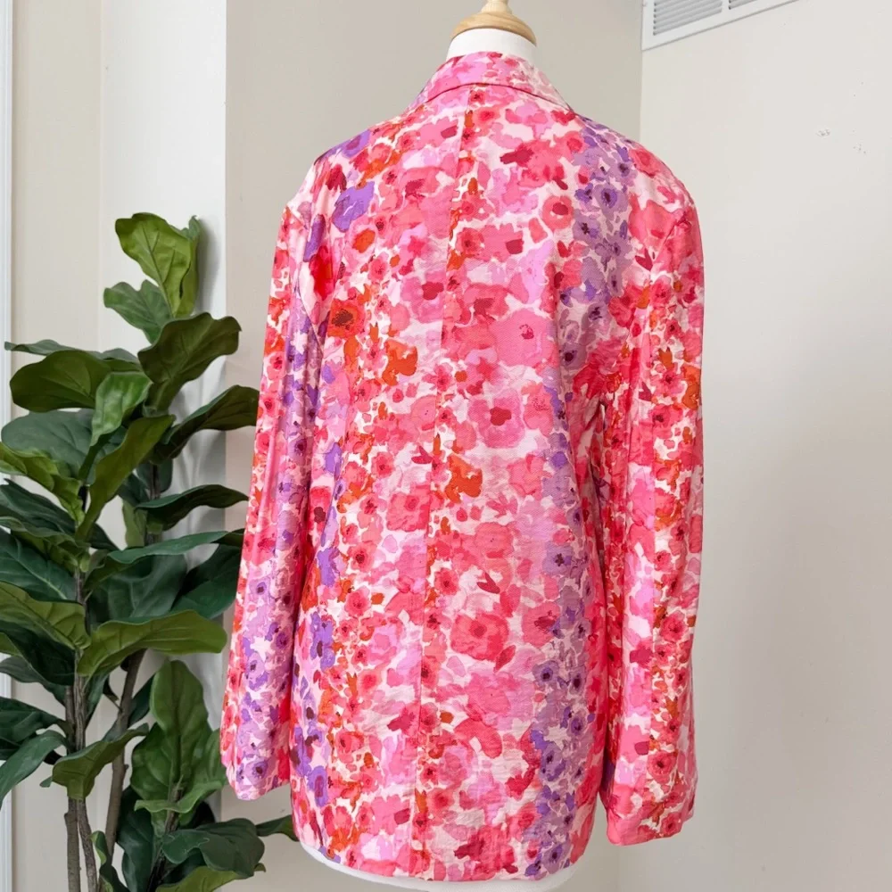 Pink floral blazer - Picture 13 of 15